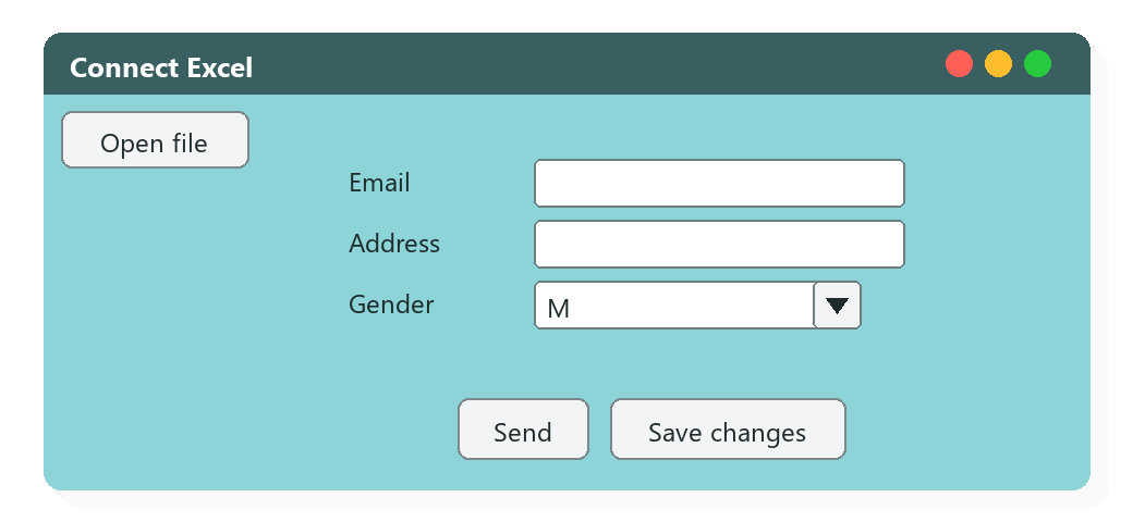 Connect Excel GUI